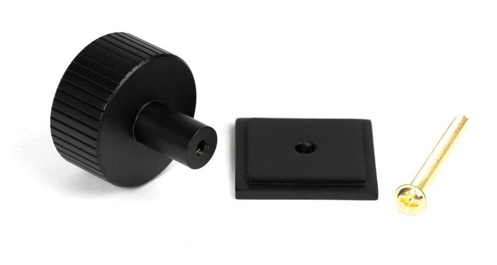 From The Anvil's Matt Black 32mm Judd Cabinet Knob