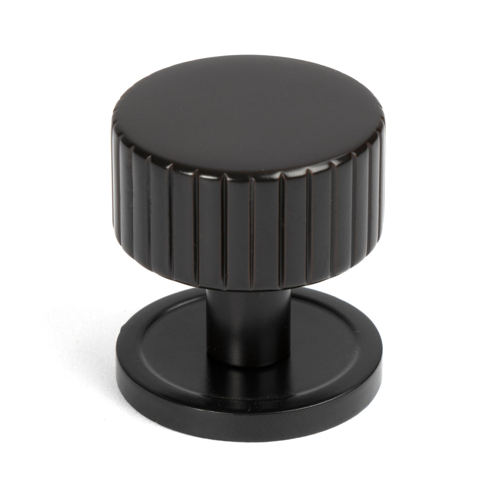 From The Anvil's Aged Bronze 32mm Judd Cabinet Knob