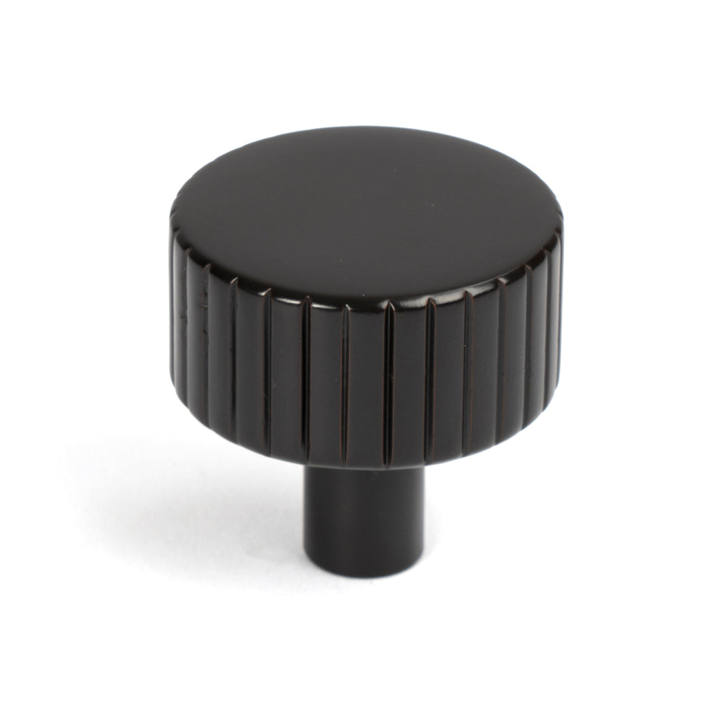 From The Anvil's Aged Bronze 32mm Judd Cabinet Knob