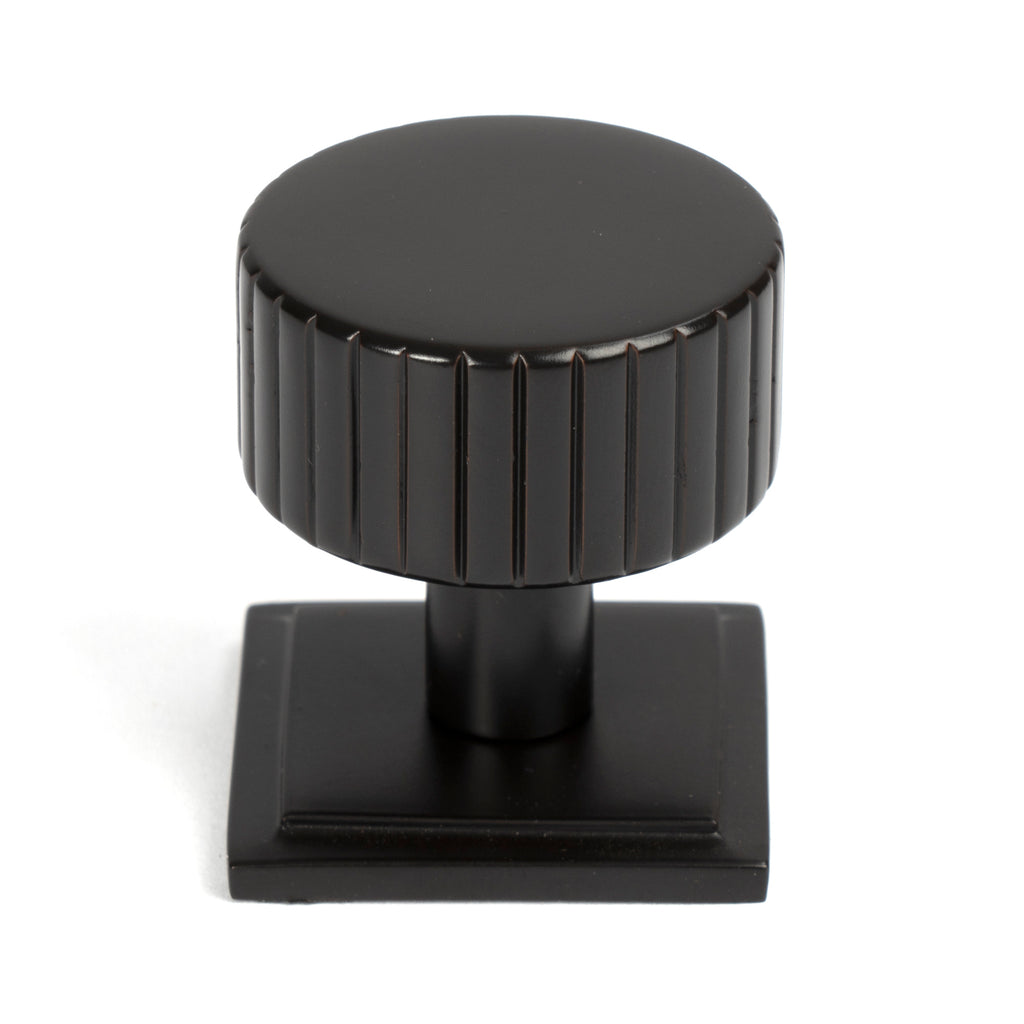 From The Anvil's Aged Bronze 32mm Judd Cabinet Knob