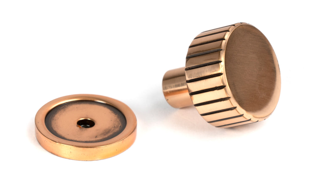 From The Anvil's Polished Bronze 25mm Judd Cabinet Knob