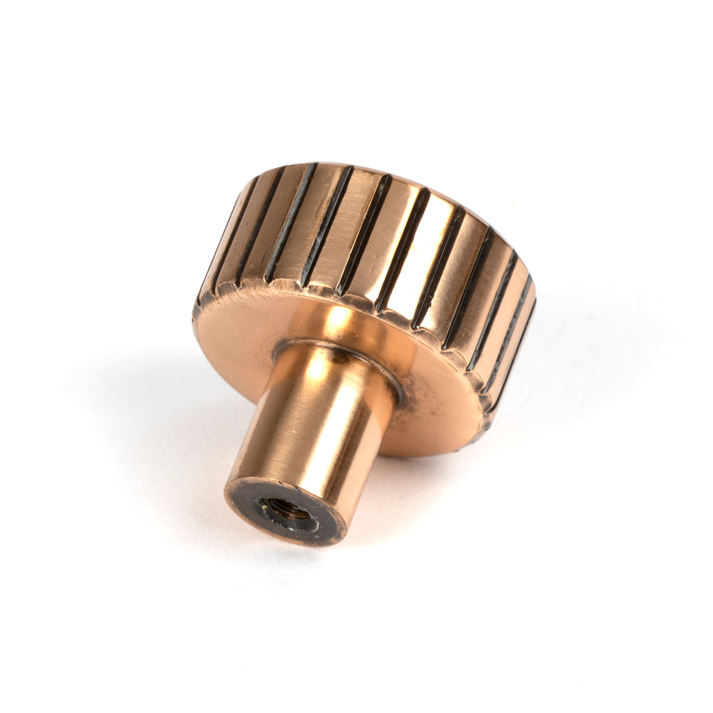 From The Anvil's Polished Bronze 25mm Judd Cabinet Knob