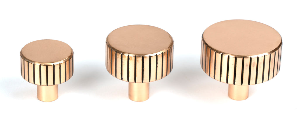 From The Anvil's Polished Bronze 25mm Judd Cabinet Knob