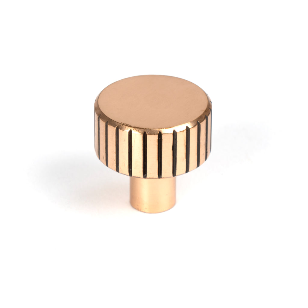 From The Anvil's Polished Bronze 25mm Judd Cabinet Knob