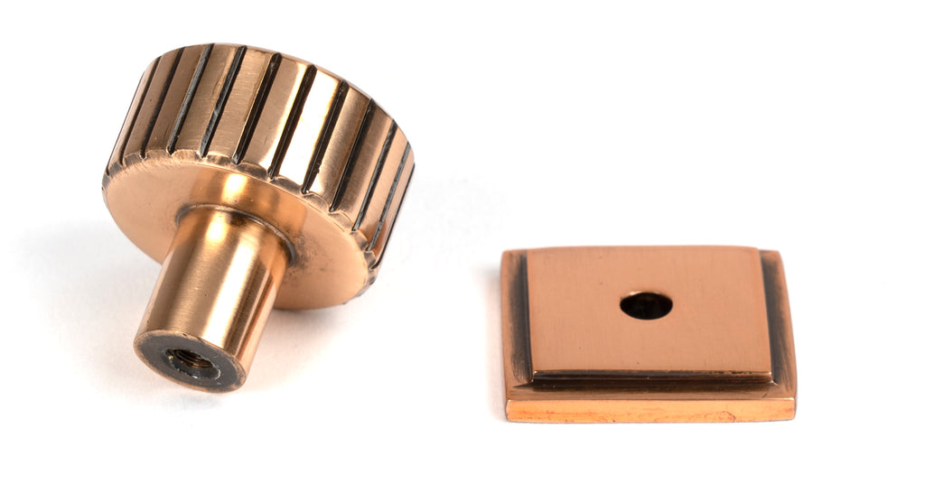 From The Anvil's Polished Bronze 25mm Judd Cabinet Knob