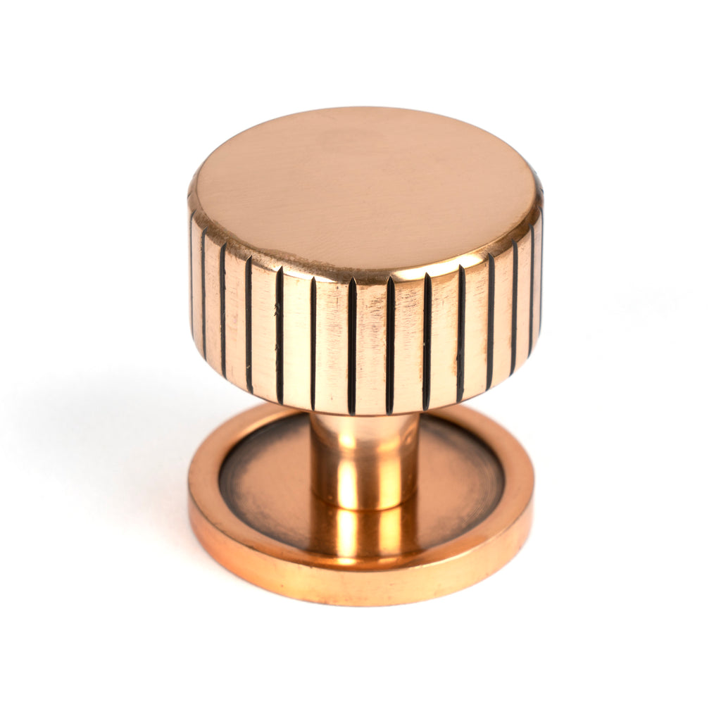 From The Anvil's Polished Bronze 32mm Judd Cabinet Knob