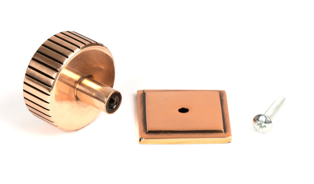 From The Anvil's Polished Bronze 38mm Judd Cabinet Knob