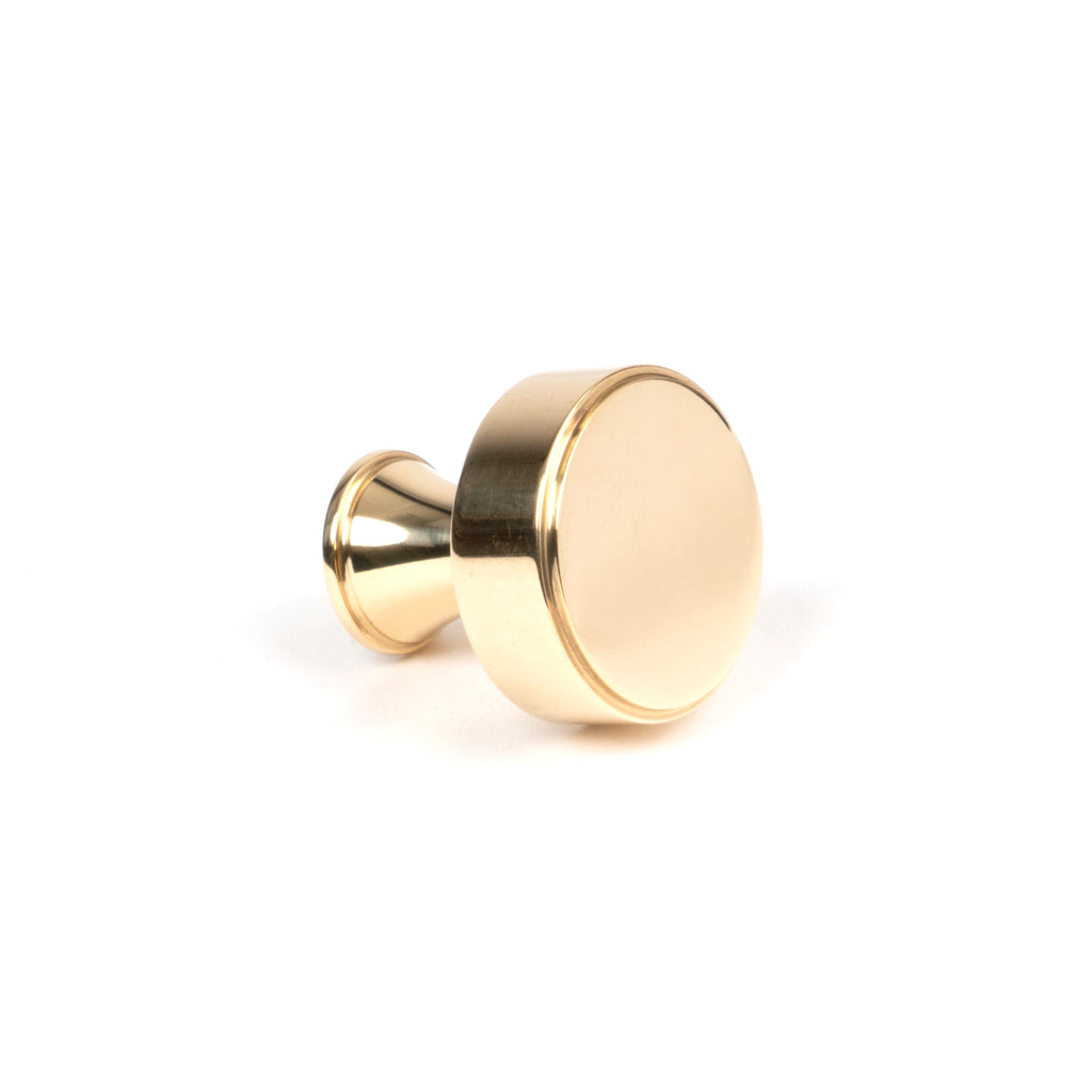 From The Anvil's Polished Brass Scully Cabinet Knob