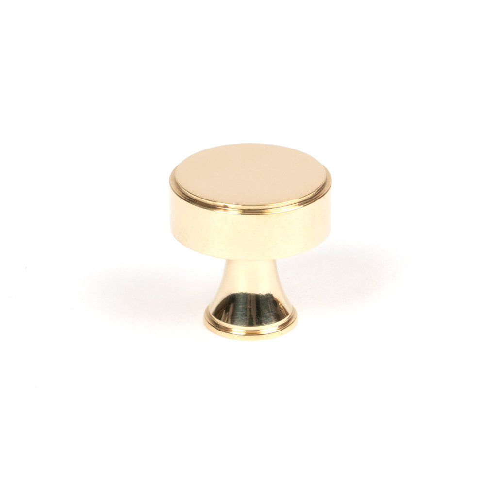 From The Anvil's Polished Brass Scully Cabinet Knob