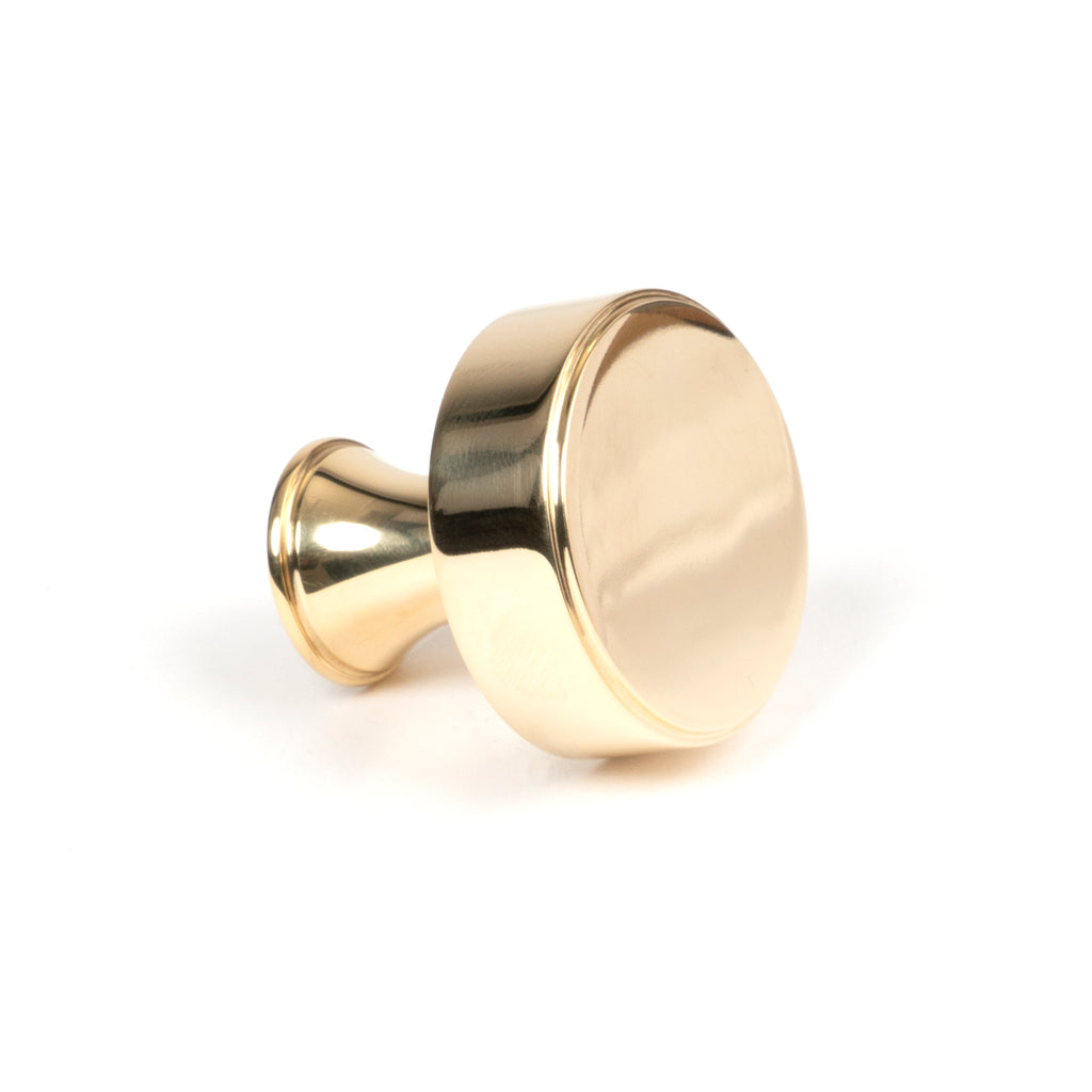 From The Anvil's Polished Brass Scully Cabinet Knob