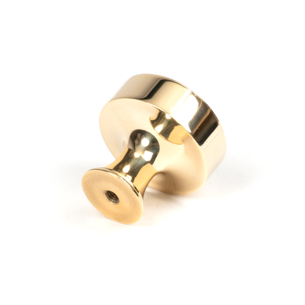 From The Anvil's Polished Brass Scully Cabinet Knob