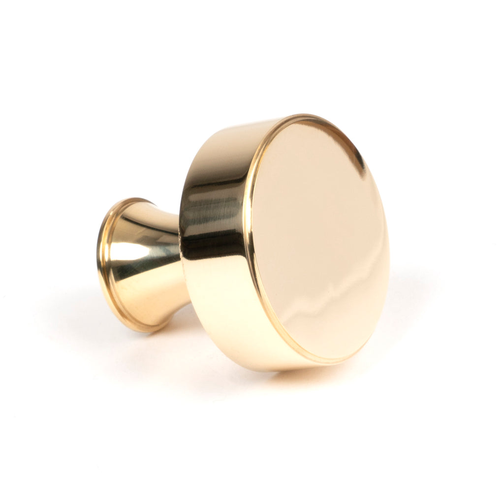 From The Anvil's Polished Brass Scully Cabinet Knob