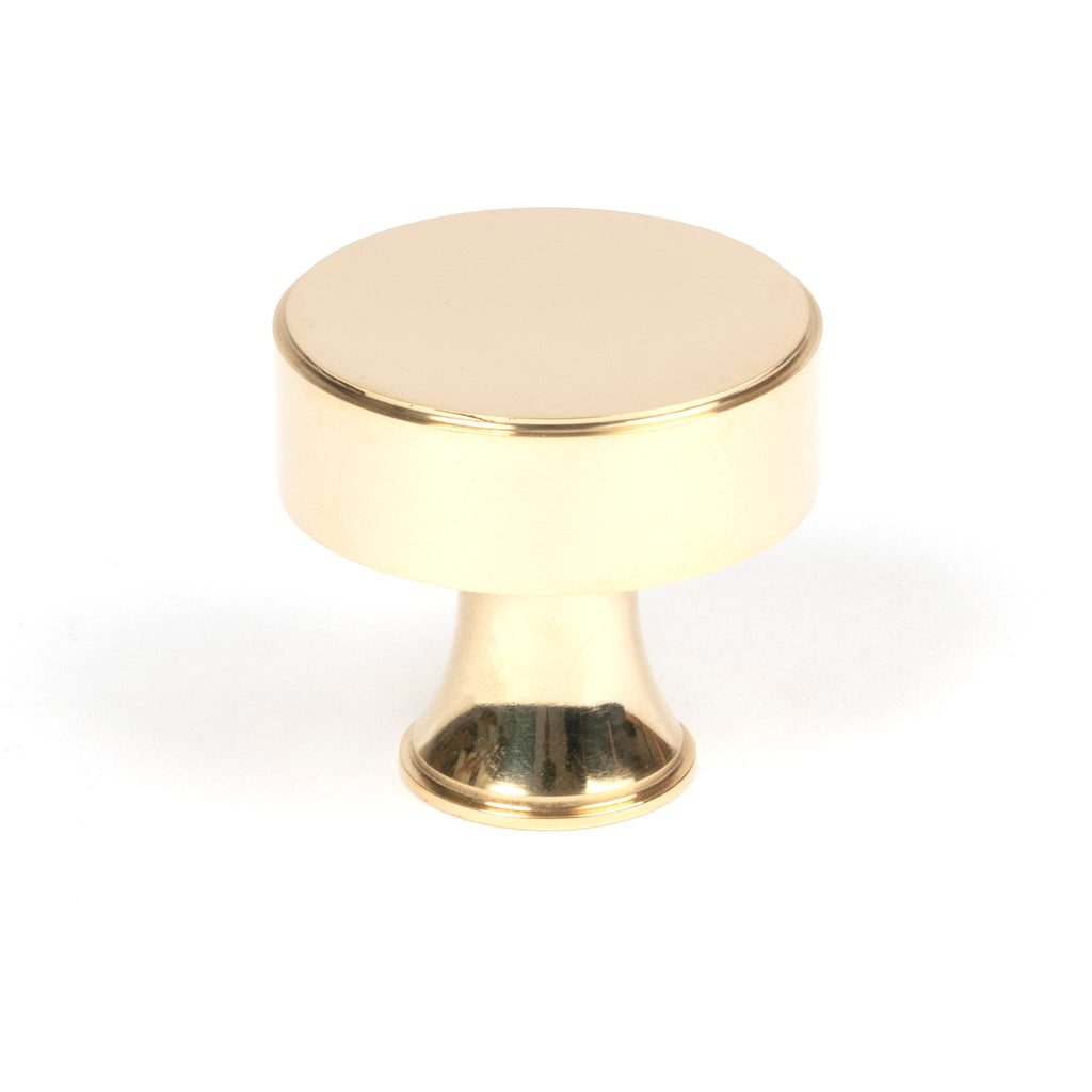 From The Anvil's Polished Brass Scully Cabinet Knob