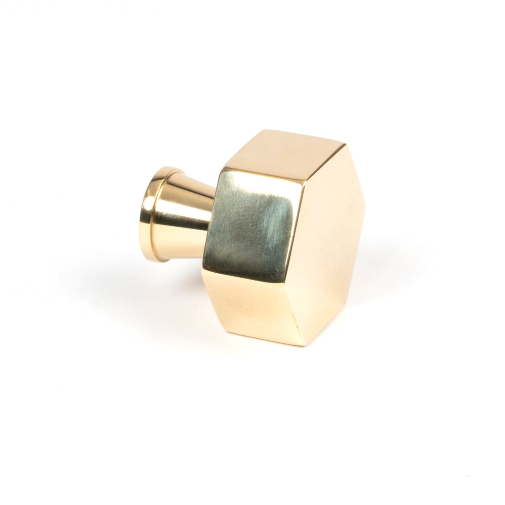 From The Anvil's Polished Brass Kahlo Cabinet Knob