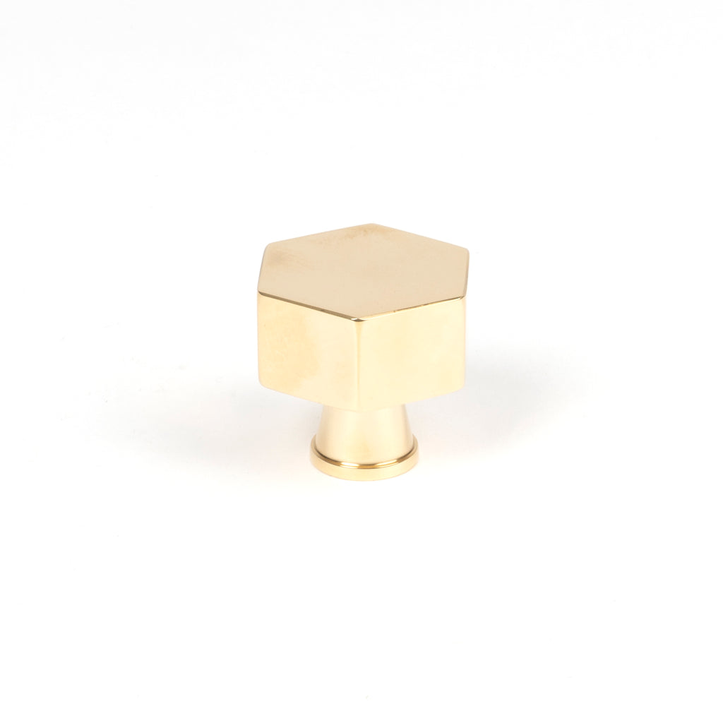 From The Anvil's Polished Brass Kahlo Cabinet Knob