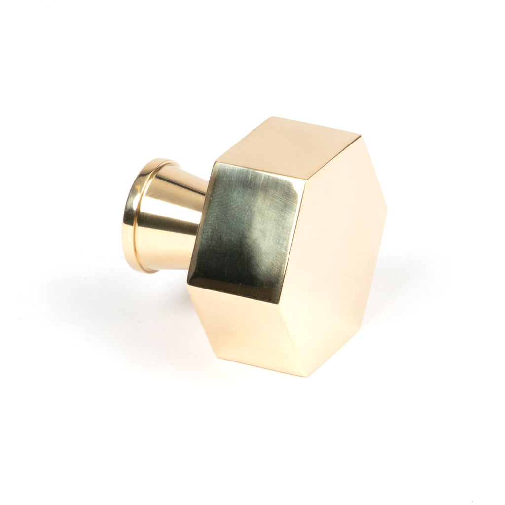 From The Anvil's Polished Brass Kahlo Cabinet Knob