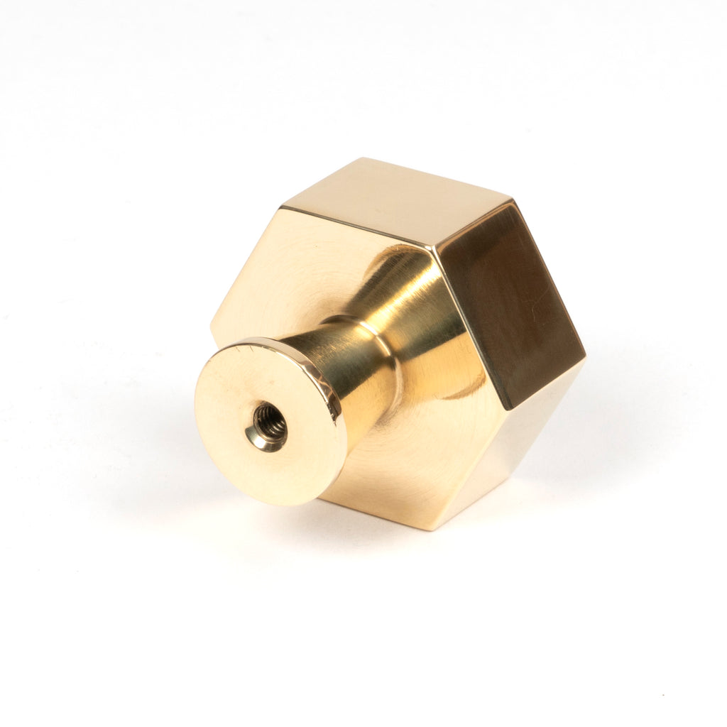 From The Anvil's Polished Brass Kahlo Cabinet Knob