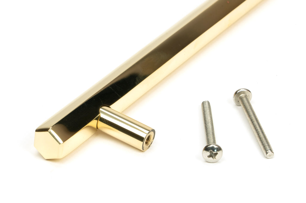 From The Anvil's Polished Brass Kahlo Pull Handle