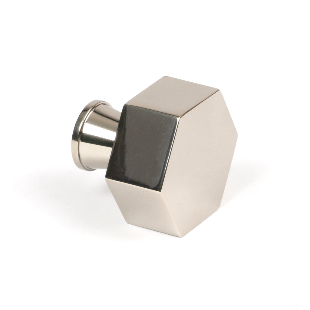 From The Anvil's Polished Nickel Kahlo Cabinet Knob