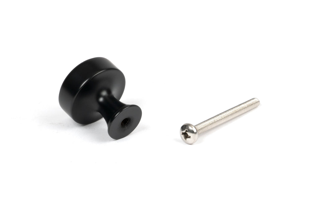 From The Anvil's Matt Black Scully Cabinet Knob