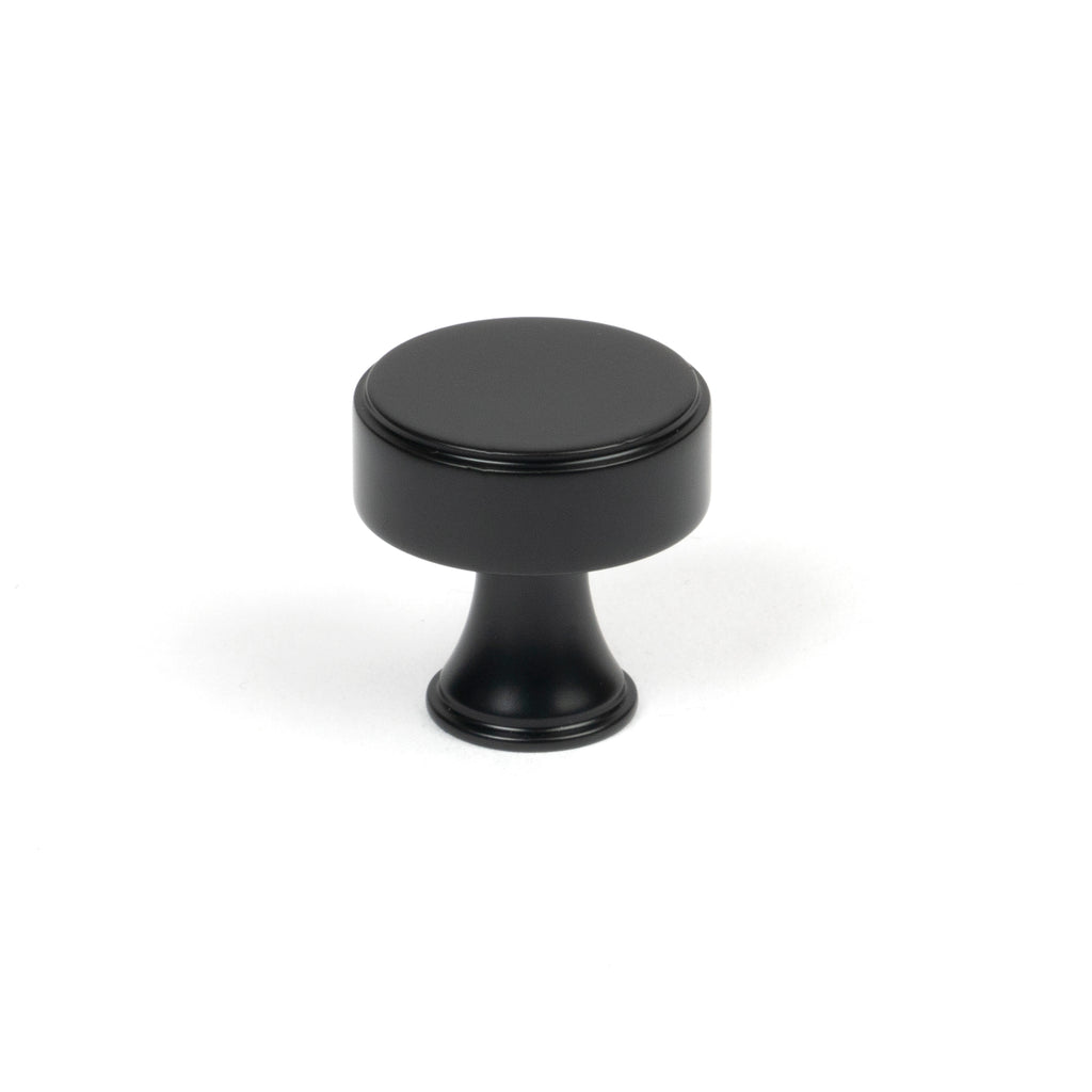 From The Anvil's Matt Black Scully Cabinet Knob