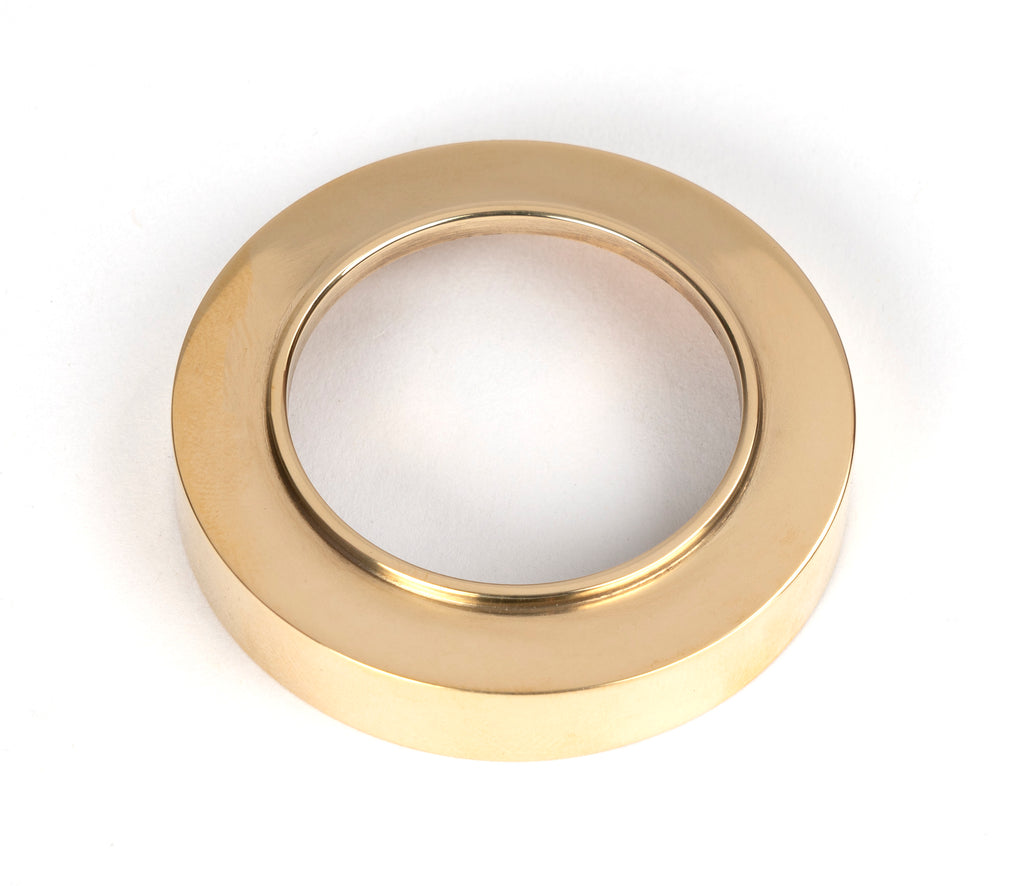 From The Anvil's Polished Brass Round Euro Escutcheon