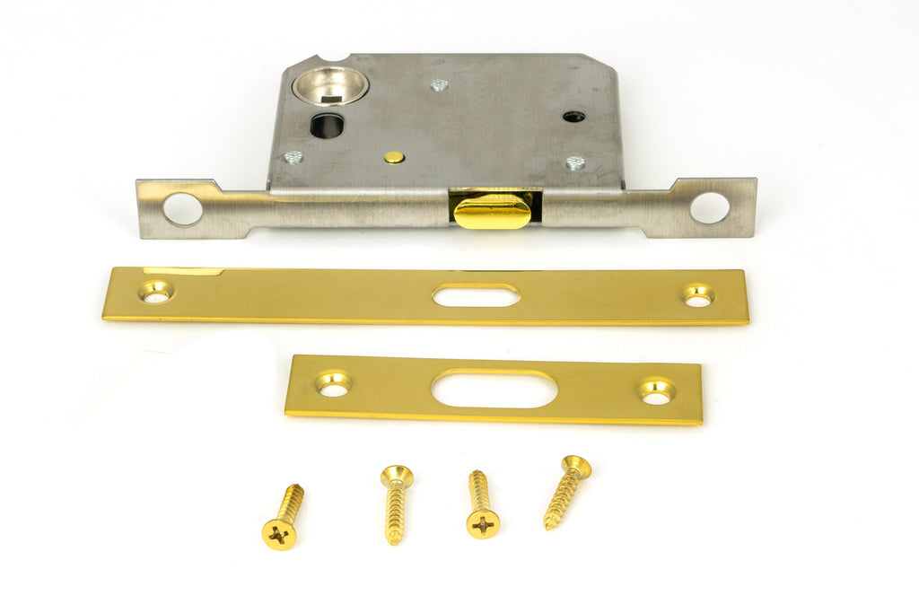 From The Anvil's PVD Brass Sliding Door Lock