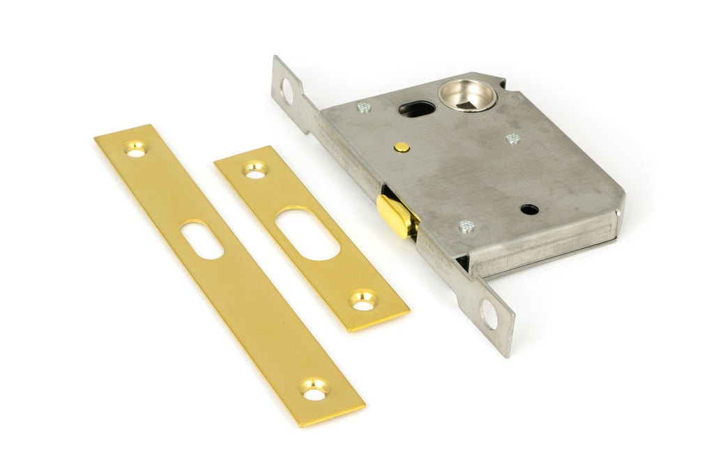 From The Anvil's PVD Brass Sliding Door Lock