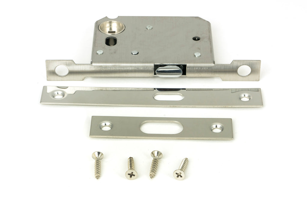 From The Anvil's Polished Chrome Sliding Door Lock