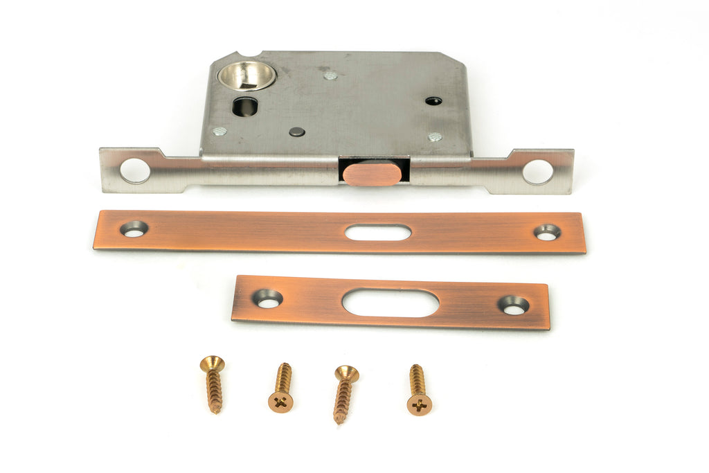 From The Anvil's Polished Bronze Sliding Door Lock