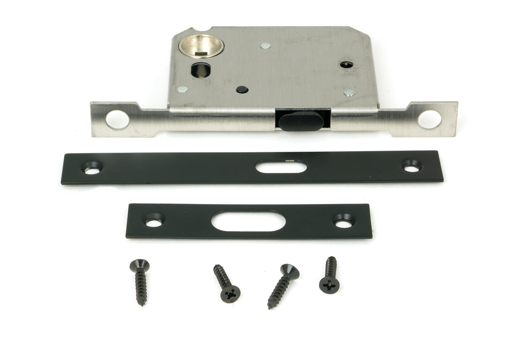 From The Anvil's Matt Black Sliding Door Lock