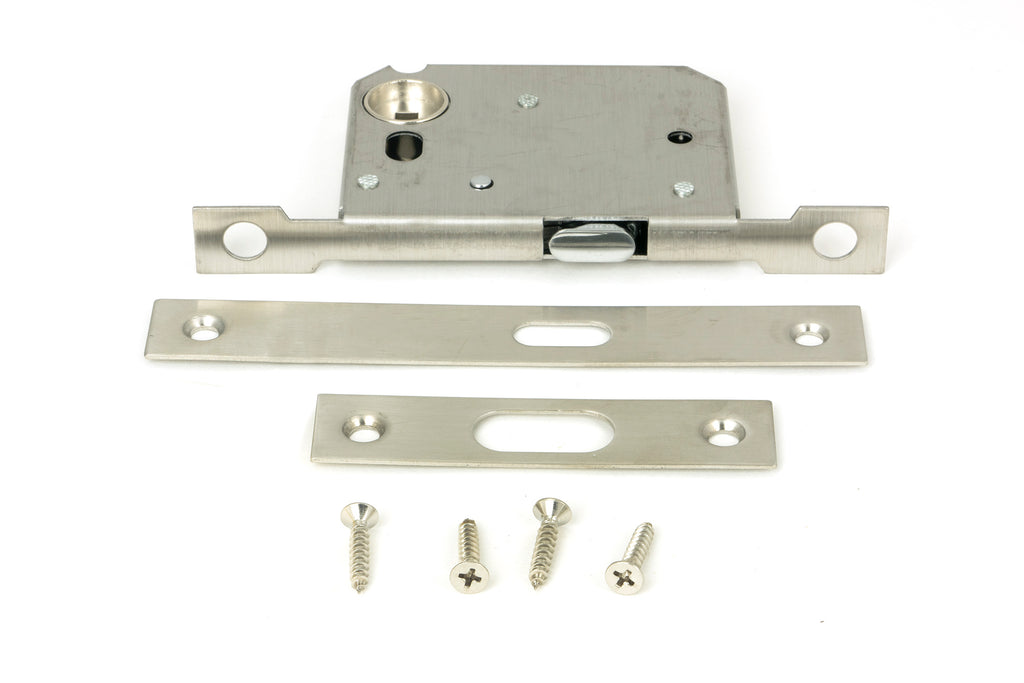 From The Anvil's Satin Stainless Steel Sliding Door Lock