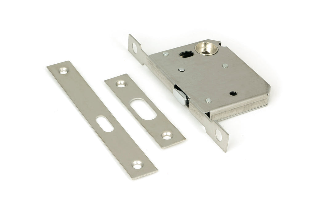 From The Anvil's Satin Stainless Steel Sliding Door Lock