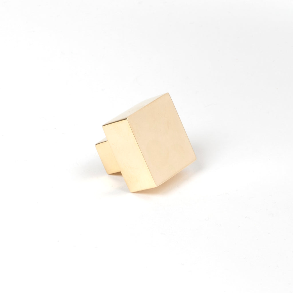 From The Anvil's Polished Brass Albers Cabinet Knob