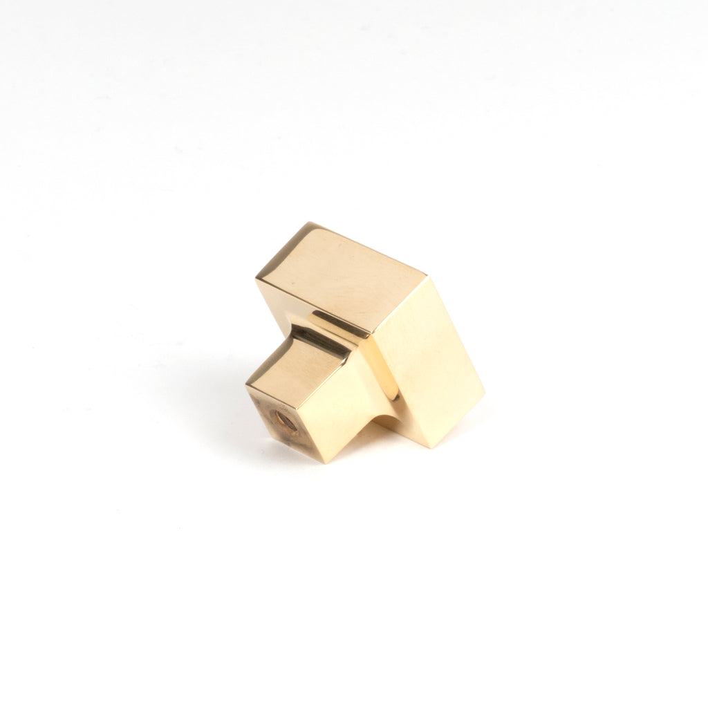 From The Anvil's Polished Brass Albers Cabinet Knob