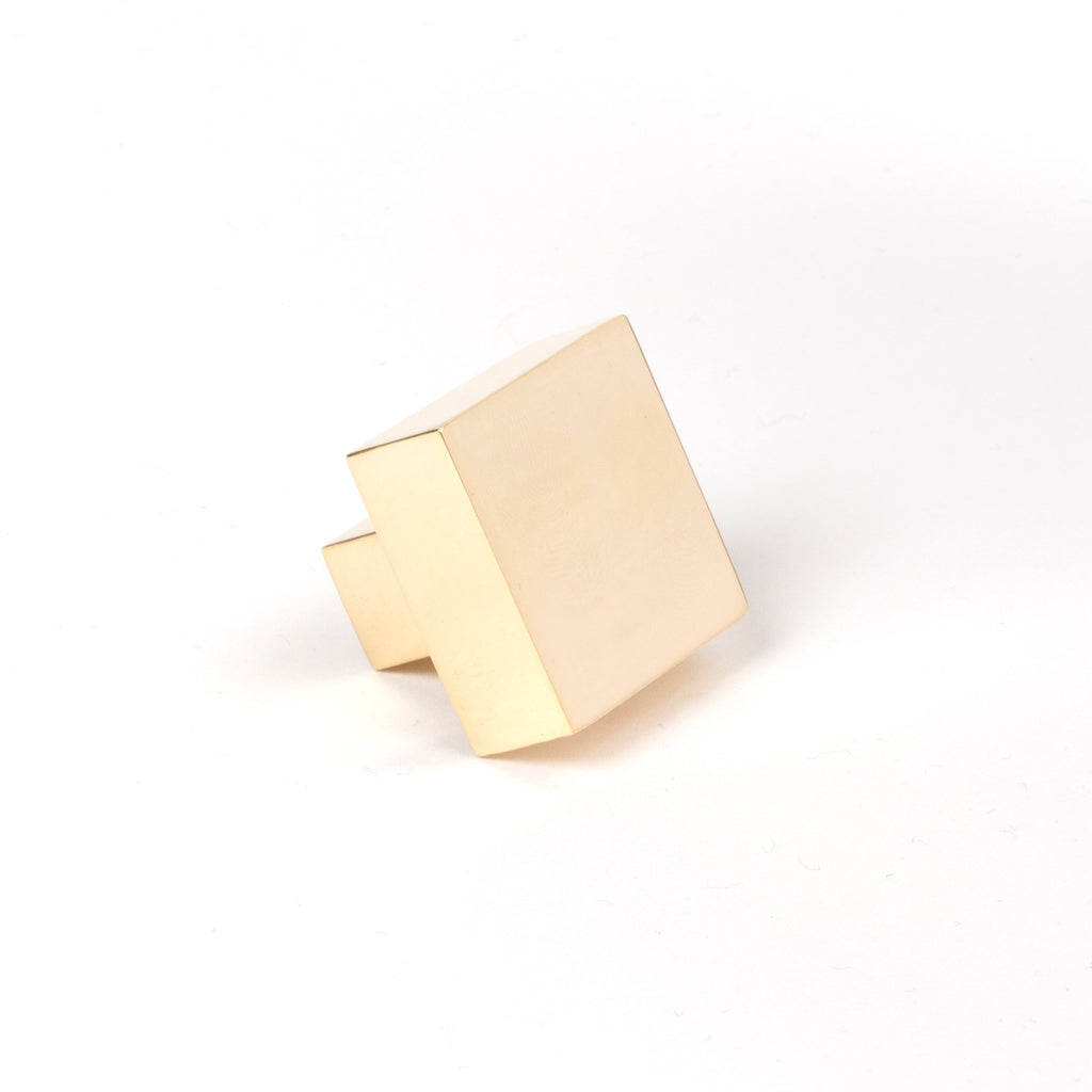 From The Anvil's Polished Brass Albers Cabinet Knob