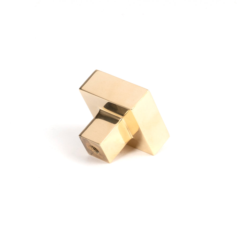 From The Anvil's Polished Brass Albers Cabinet Knob