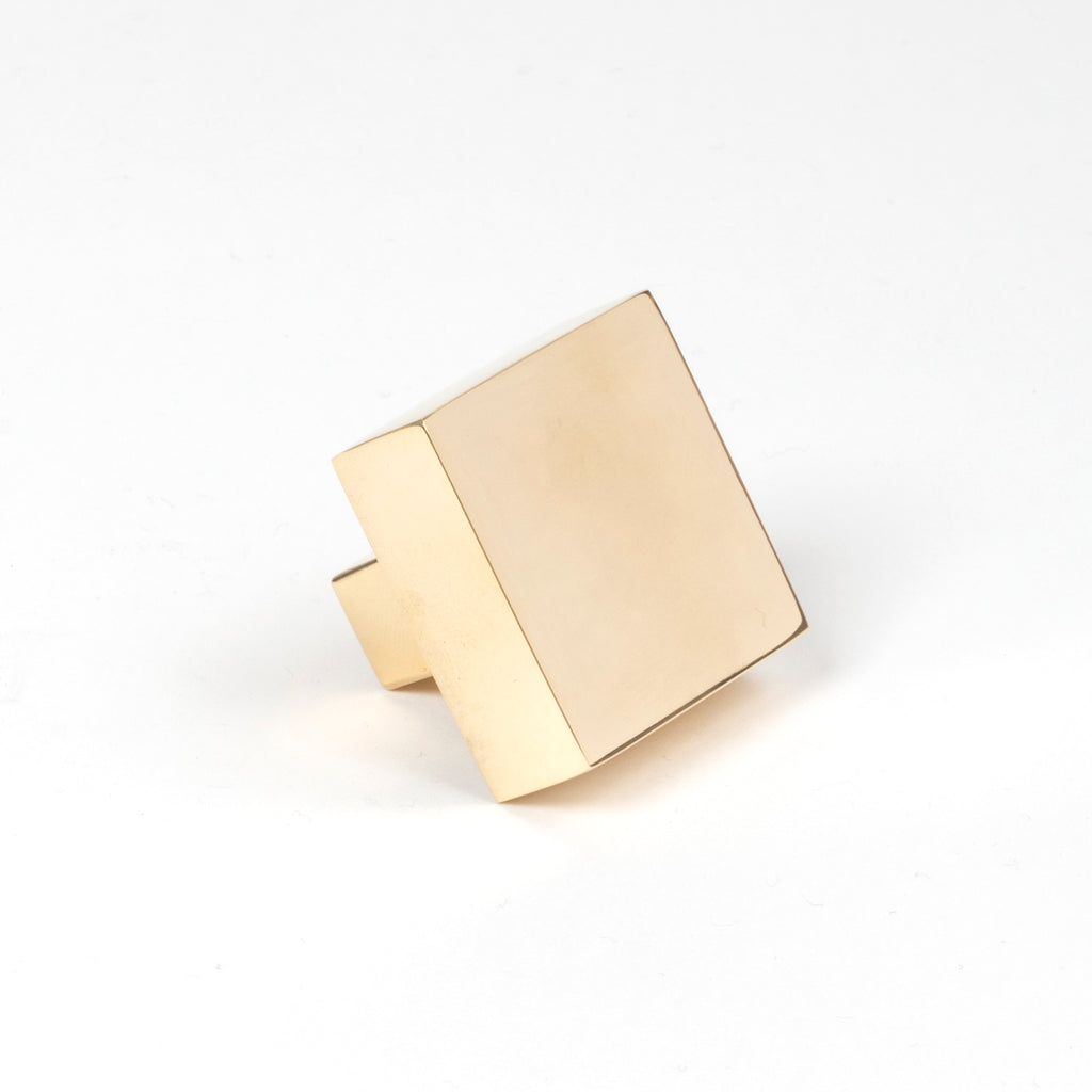 From The Anvil's Polished Brass Albers Cabinet Knob