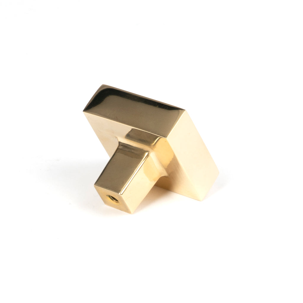 From The Anvil's Polished Brass Albers Cabinet Knob