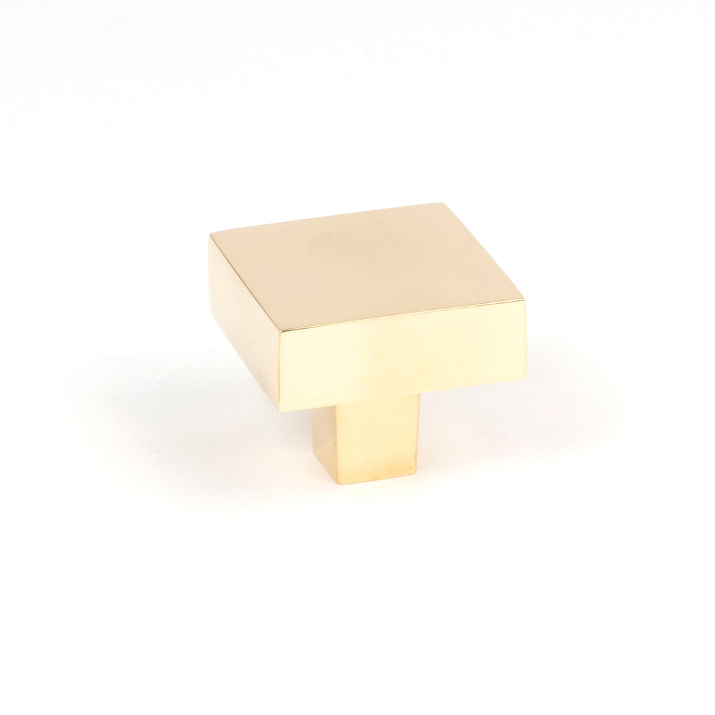 From The Anvil's Polished Brass Albers Cabinet Knob