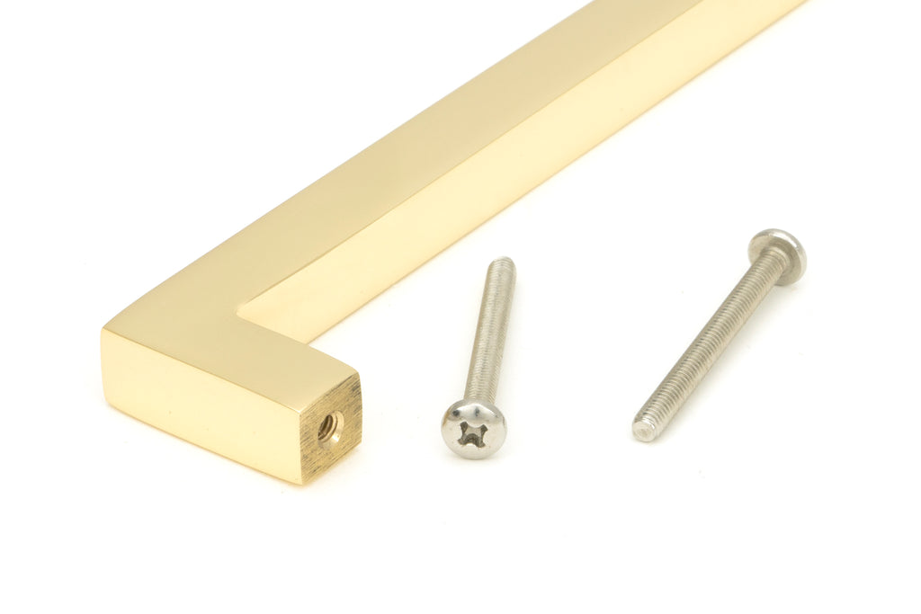 From The Anvil's Polished Brass Albers Pull Handle