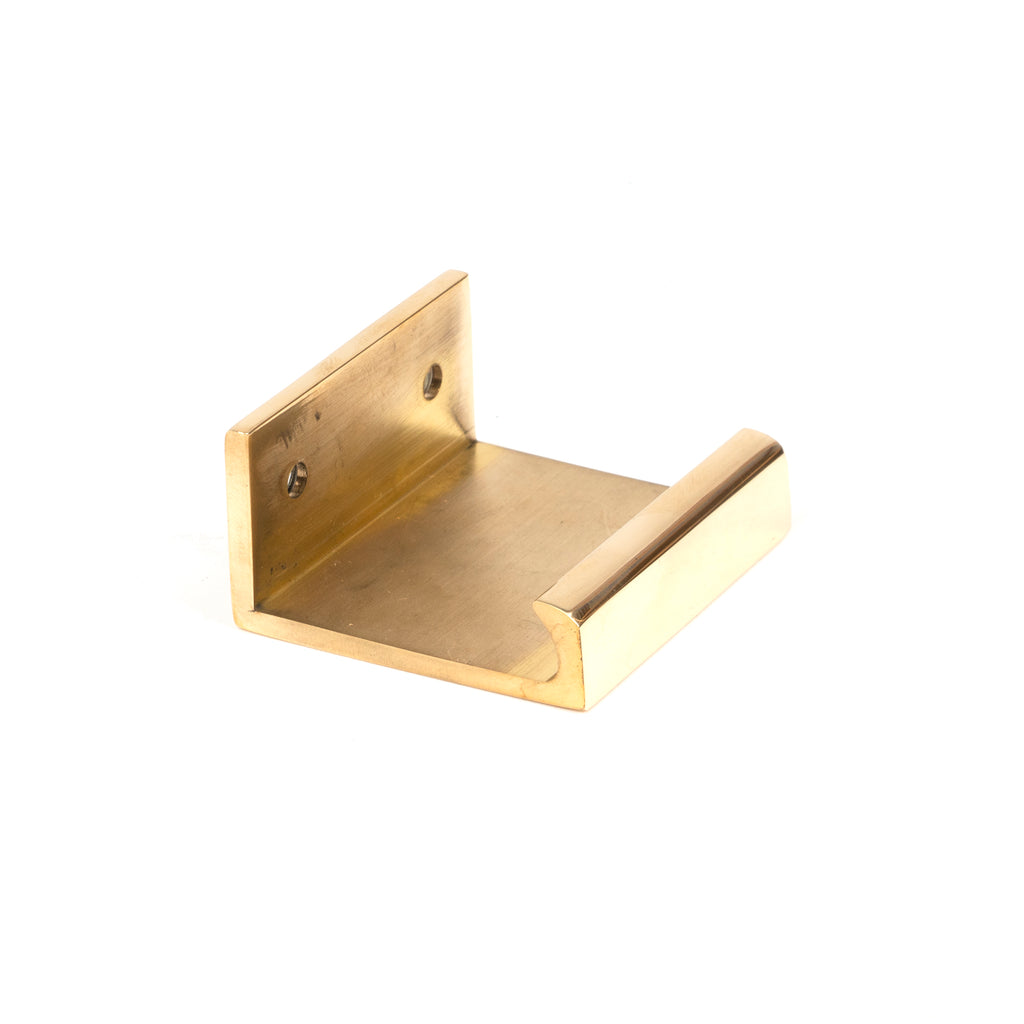 From The Anvil's Polished Brass Plain Edge Pull