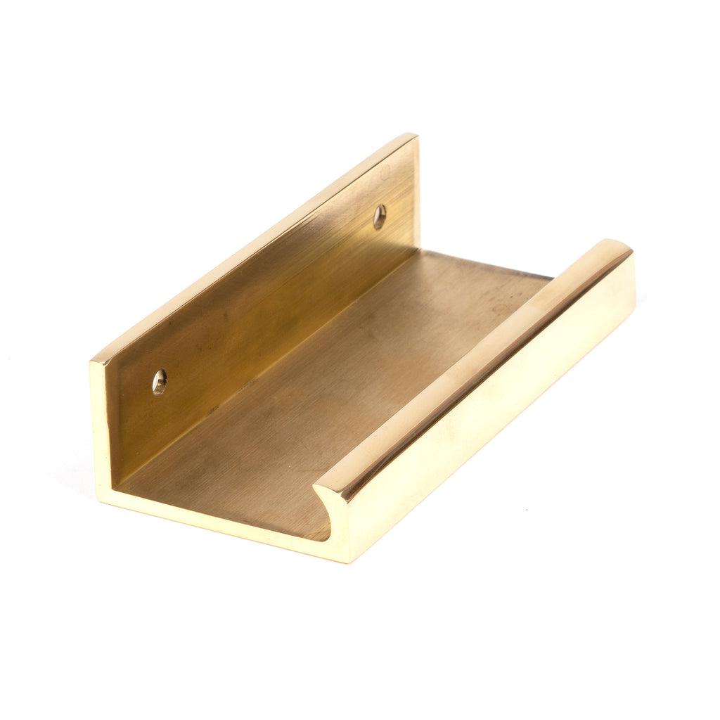 From The Anvil's Polished Brass Plain Edge Pull