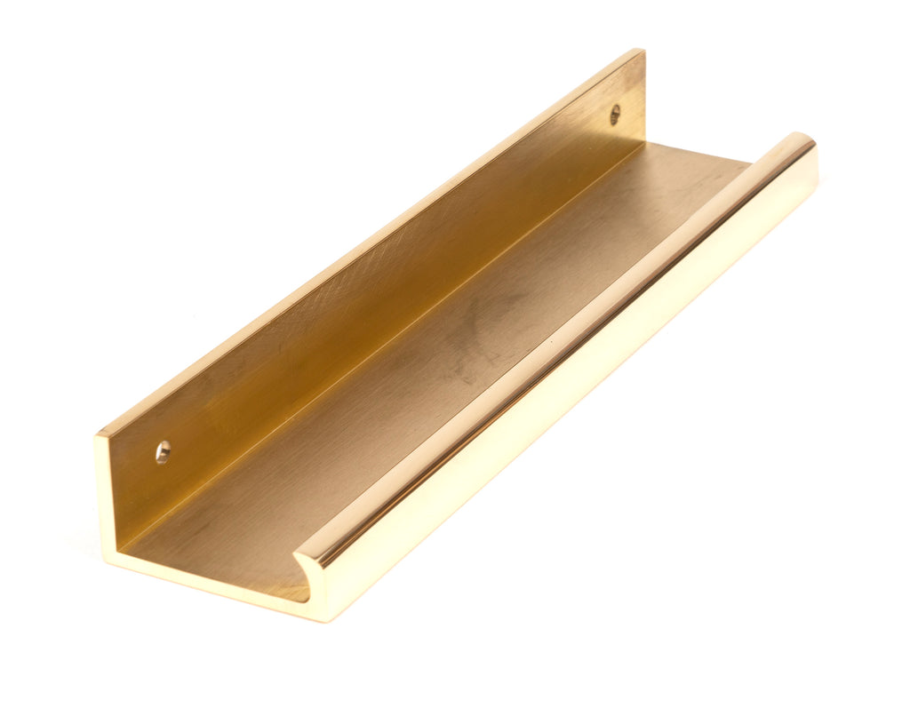 From The Anvil's Polished Brass Plain Edge Pull