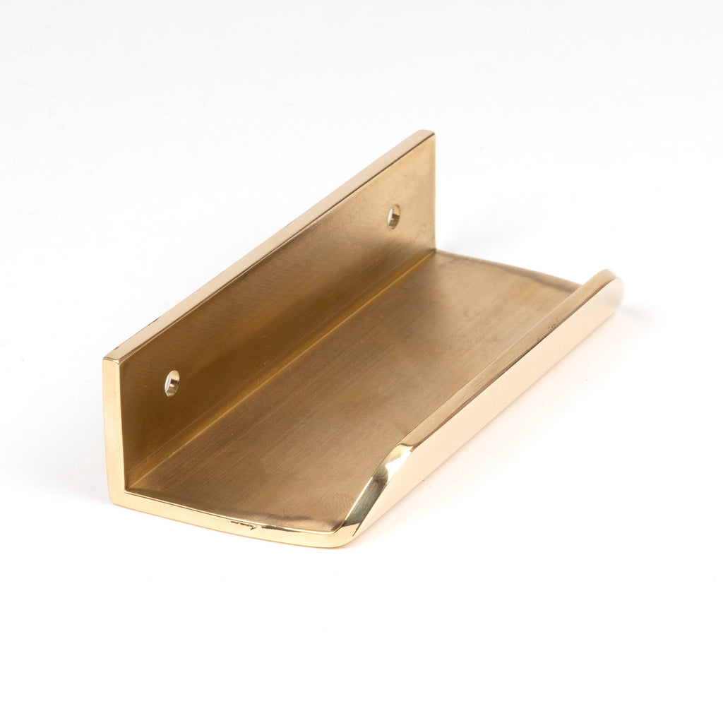 From The Anvil's Polished Brass Moore Edge Pull