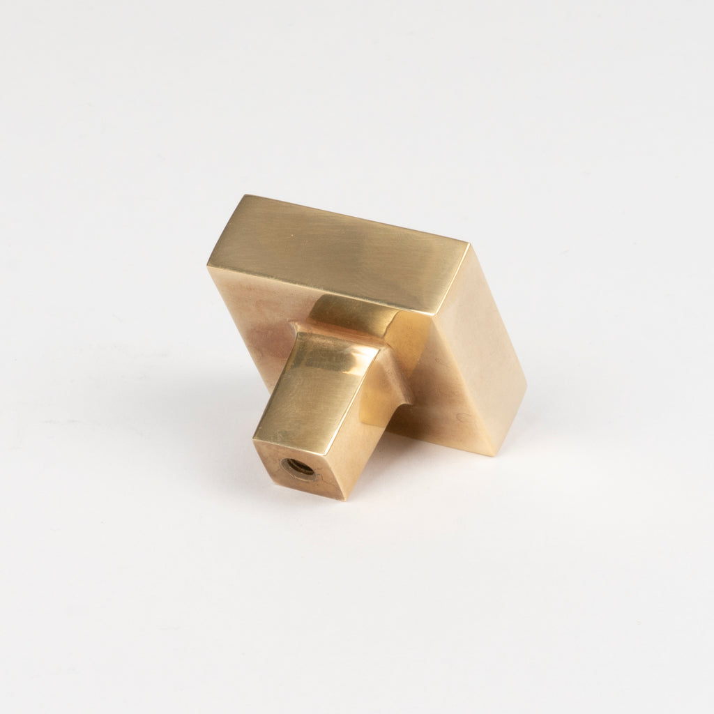 From The Anvil's Aged Brass Albers Cabinet Knob