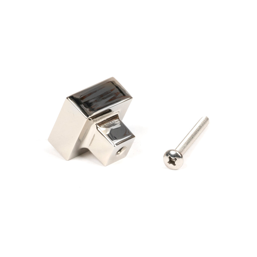 From The Anvil's Polished Nickel Albers Cabinet Knob