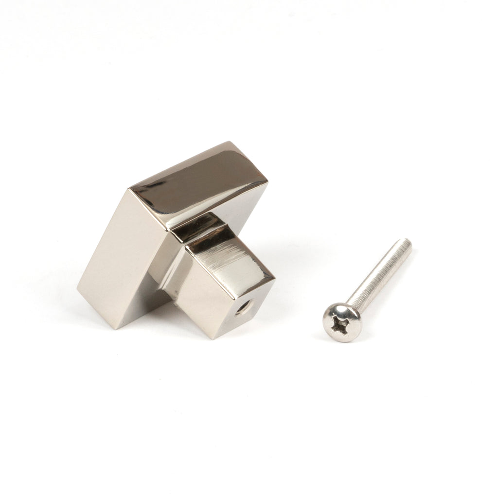 From The Anvil's Polished Nickel Albers Cabinet Knob