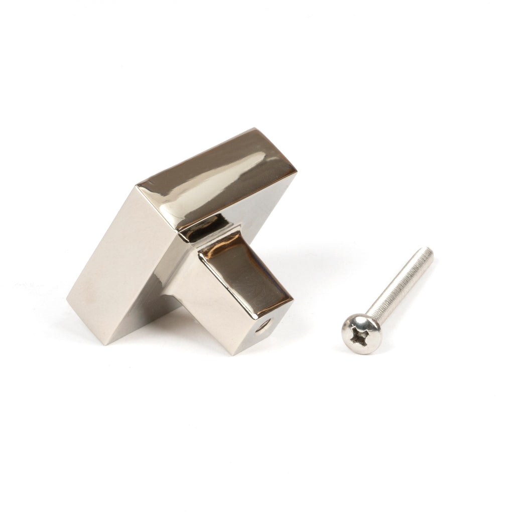 From The Anvil's Polished Nickel Albers Cabinet Knob