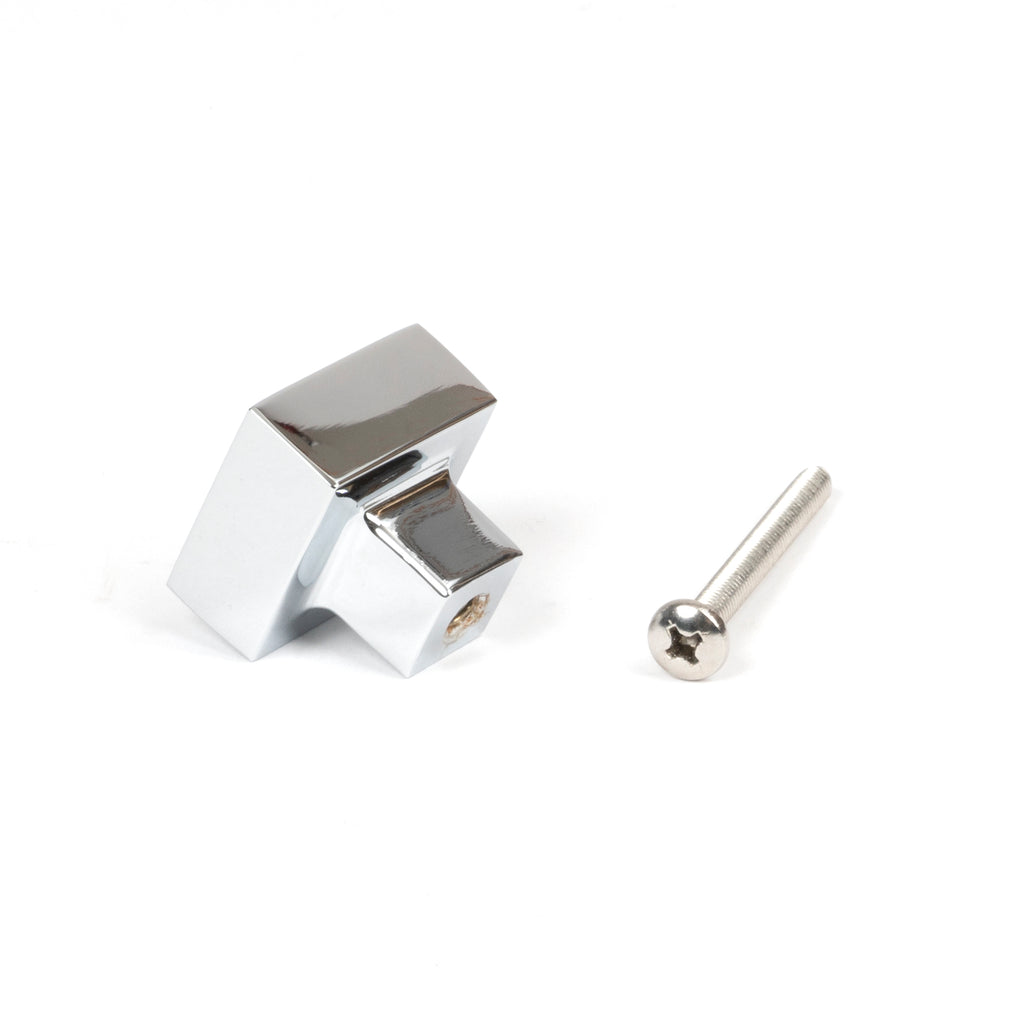 From The Anvil's Polished Chrome Albers Cabinet Knob